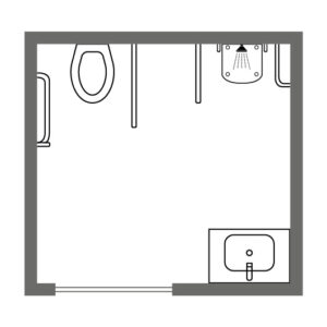 myCUBY MIVA badkamer plattegrond