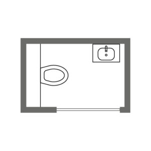 myCUBY toilet plattegrond